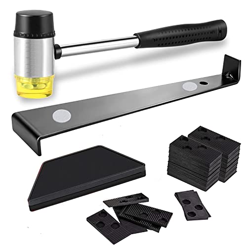 LATERN 43 Pièces Plancher Laminé Kit, 26CM Maillet en Caoutchouc